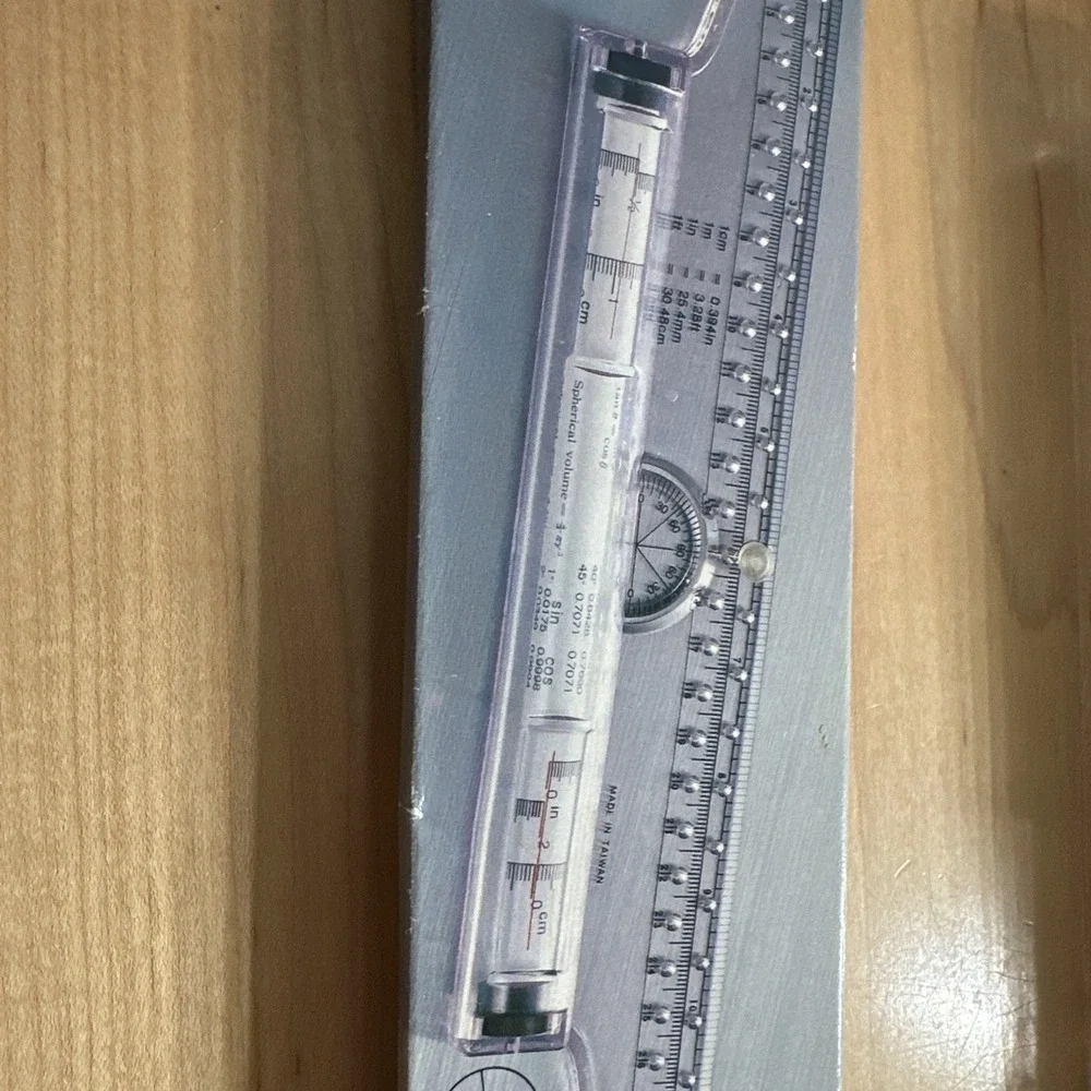 Vtg Multifunctional Drafting Drawing PARALLEL ROLLING RULER w/ Box & Directions